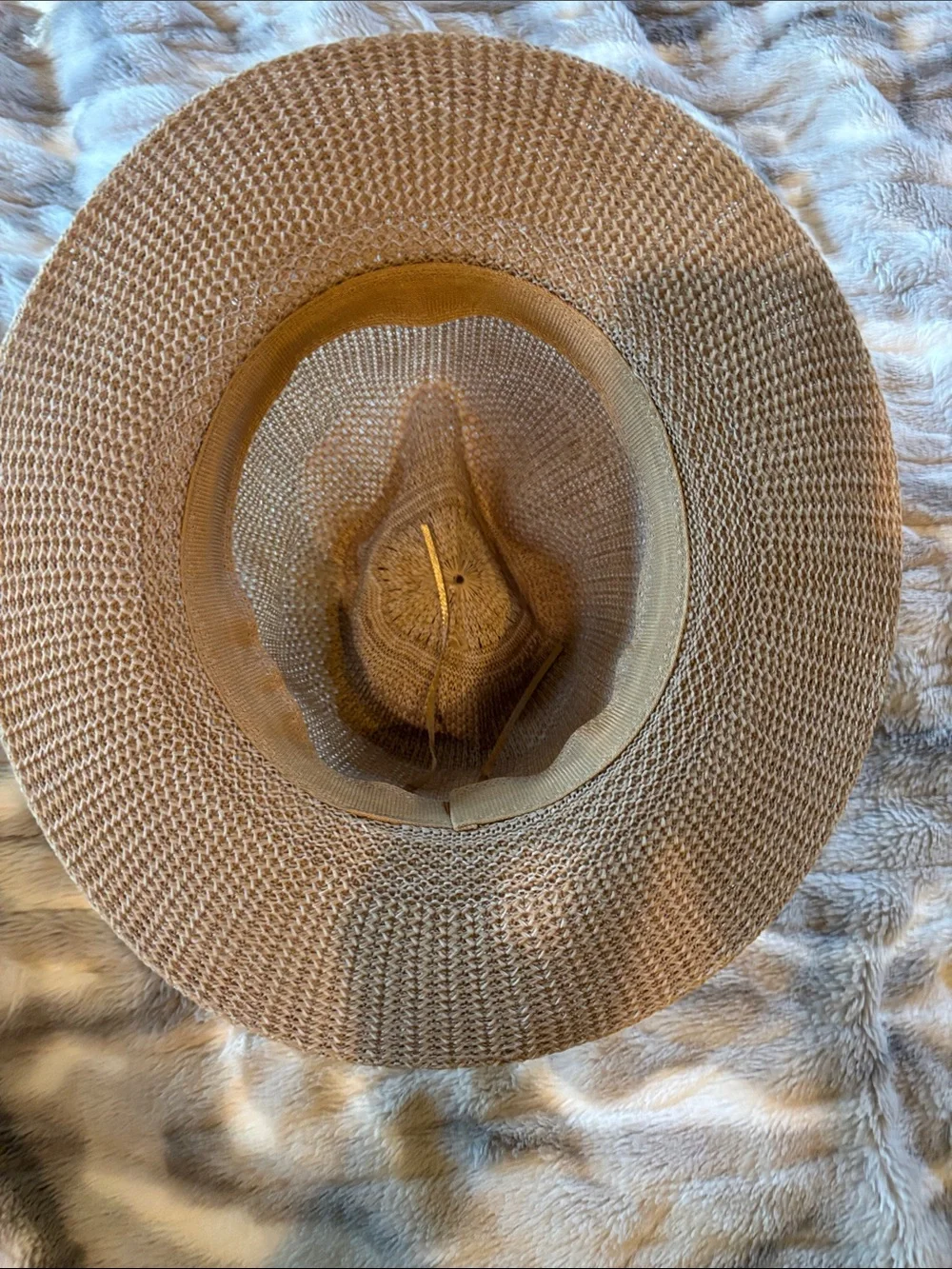 Women’s Straw Fedora Sun Hat - Tan